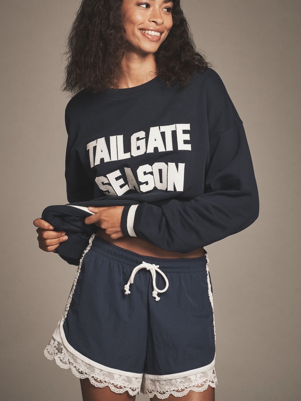 *Anthropologie Beach Riot Cotton Pullover Sweatshirt